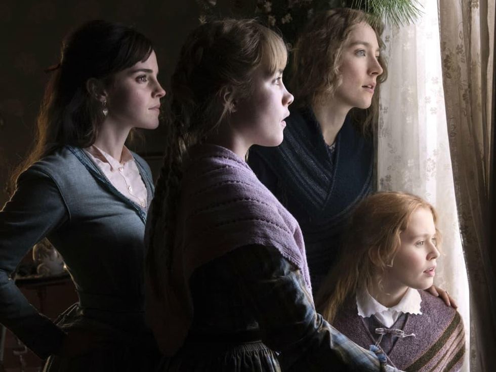 Emma Watson, Florence Pugh, Saoirse Ronan, and Eliza Scanlen in Little Women