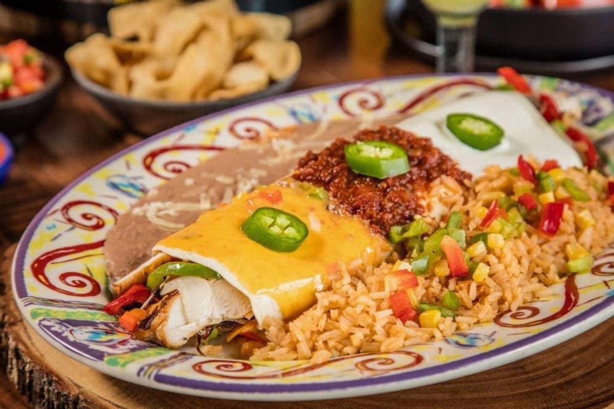 Pretty enchilada at Mexican Inn Cafe. CultureMap Fort Worth