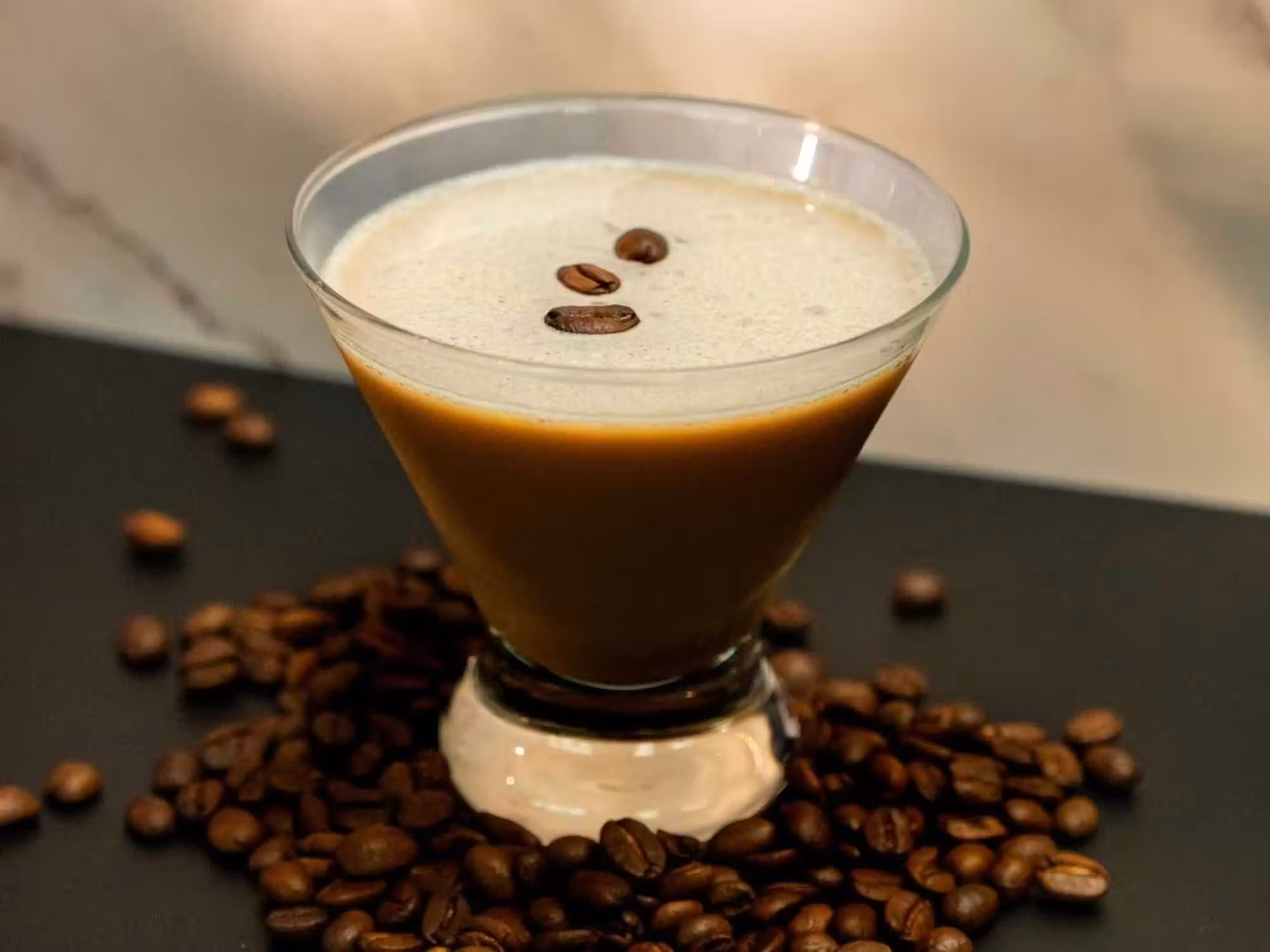 Espresso martini coffee beans