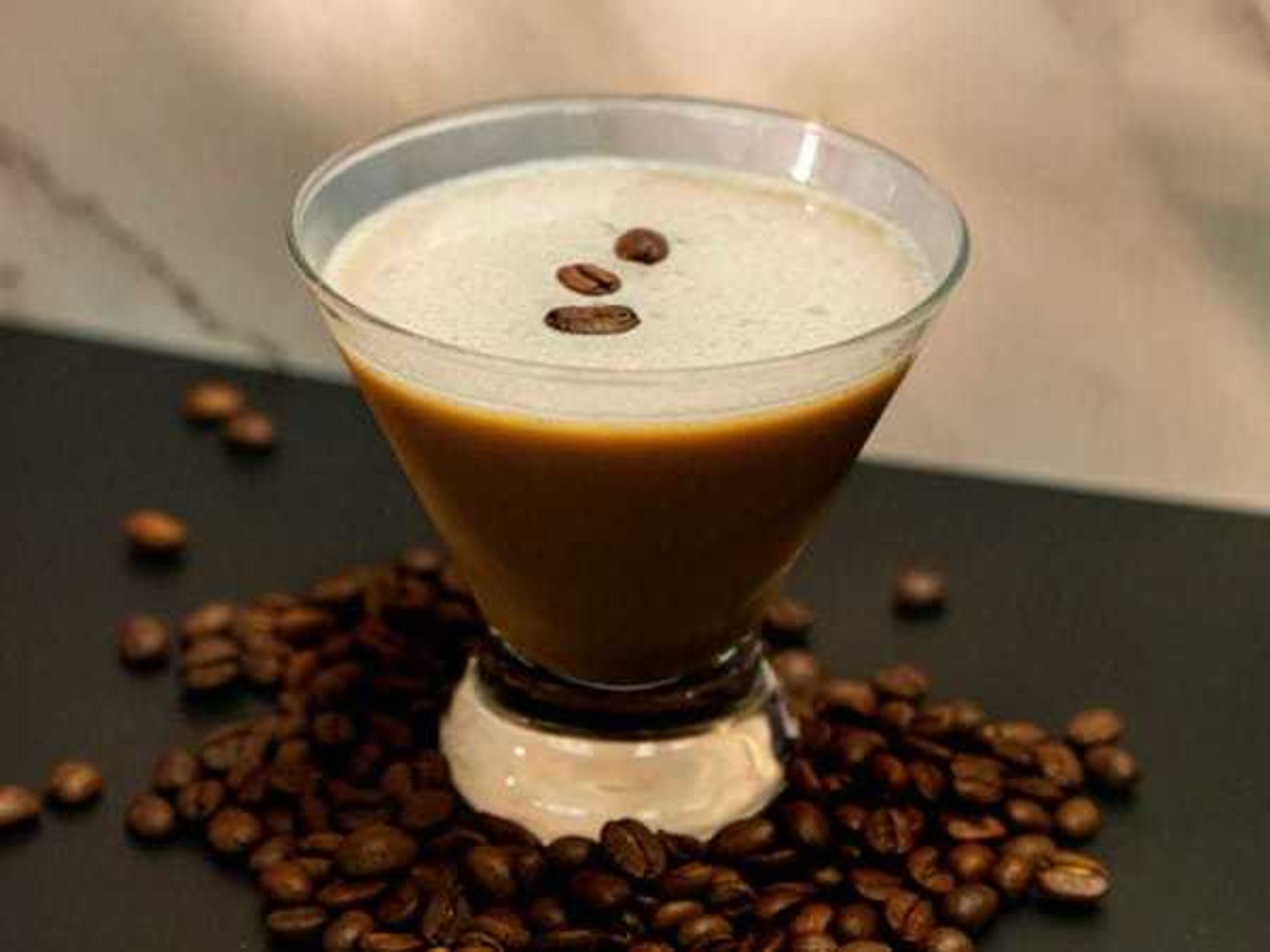 Espresso martini coffee beans