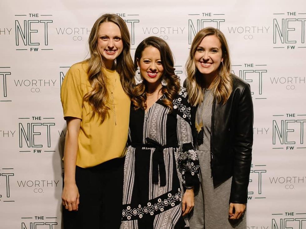 Eva Walker, Melissa Ice, Sarah Bowden, The Net Worthy Co. launch party
