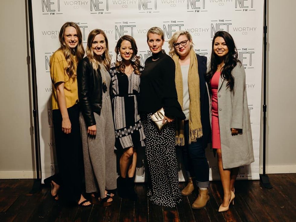 Eva Walker, Sarah Bowden, Melissa Ice, Holland Sanders, Alex Cambora, Karolam Ramirez, The Net Worthy Co launch party
