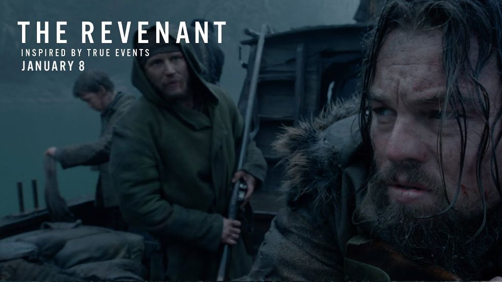 The Revenant brutalizes Leonardo DiCaprio for insanely sensational moviegoing