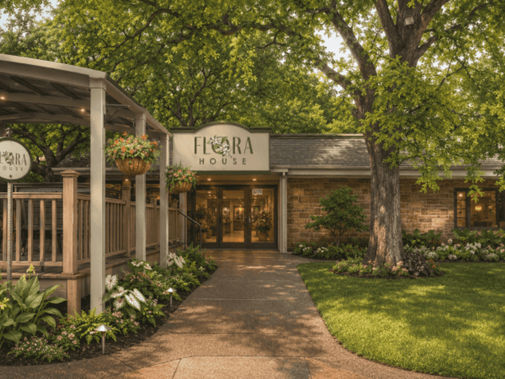 Flora House rendering, Fort Worth Botanic Garden, Westland Hospitality