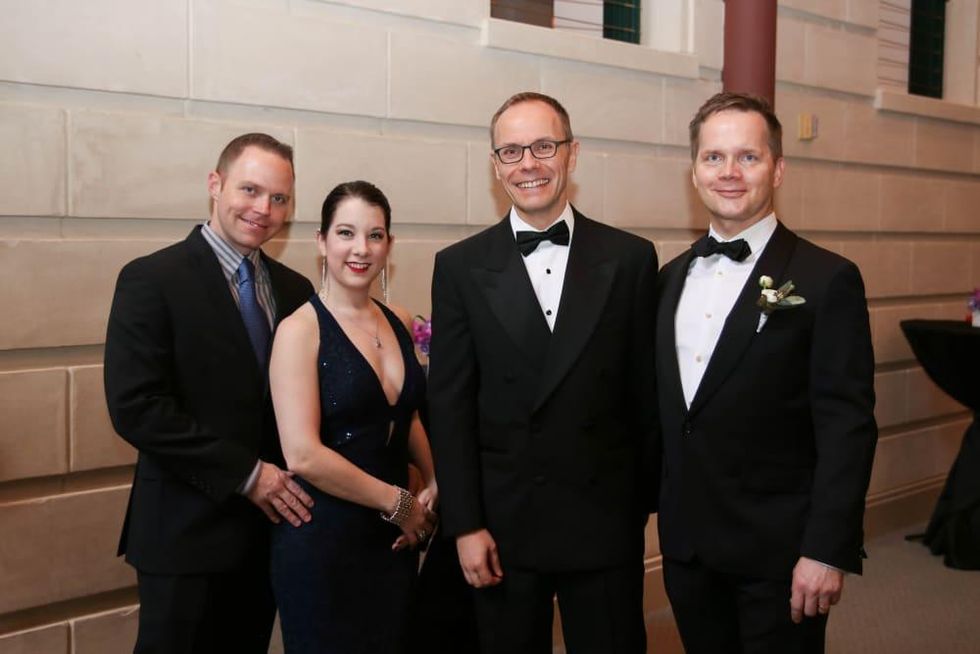 Fort Worth Opera Gala 2018, Kyle and Barbara Jordan, FWO Director Tuomas Hiltunen and Damon Clyde