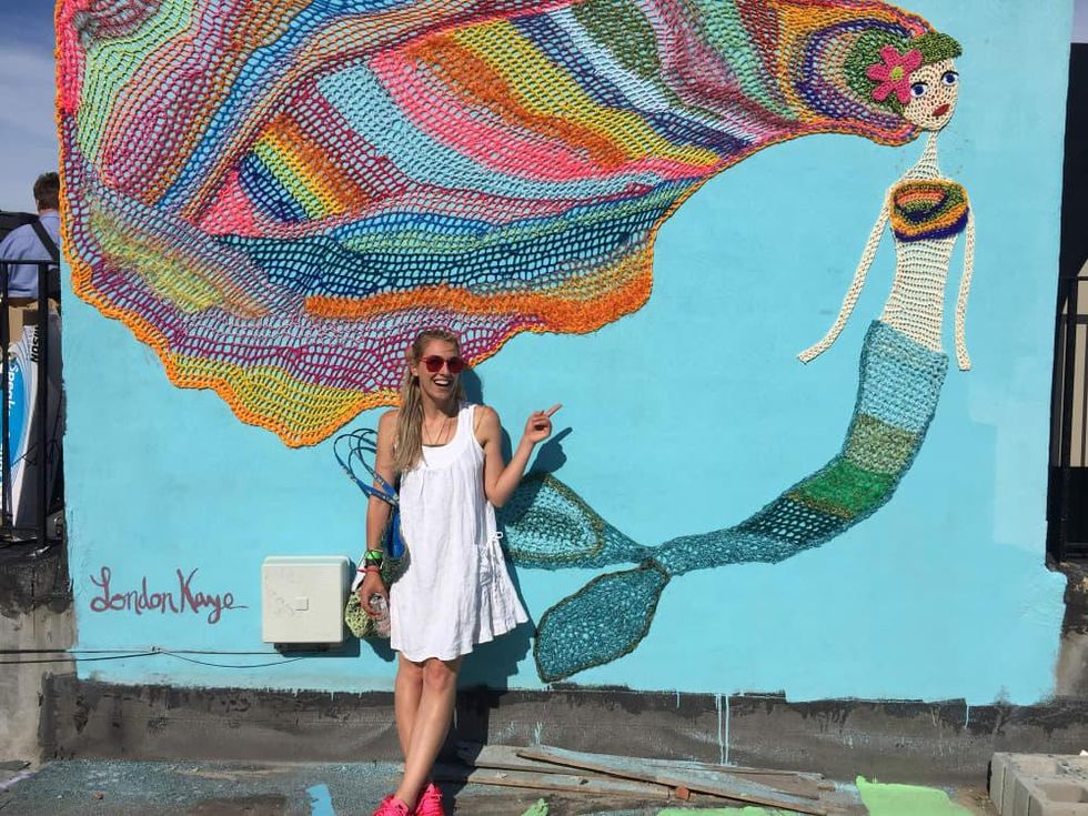 Foundry District presents London Kaye Yarnbombing