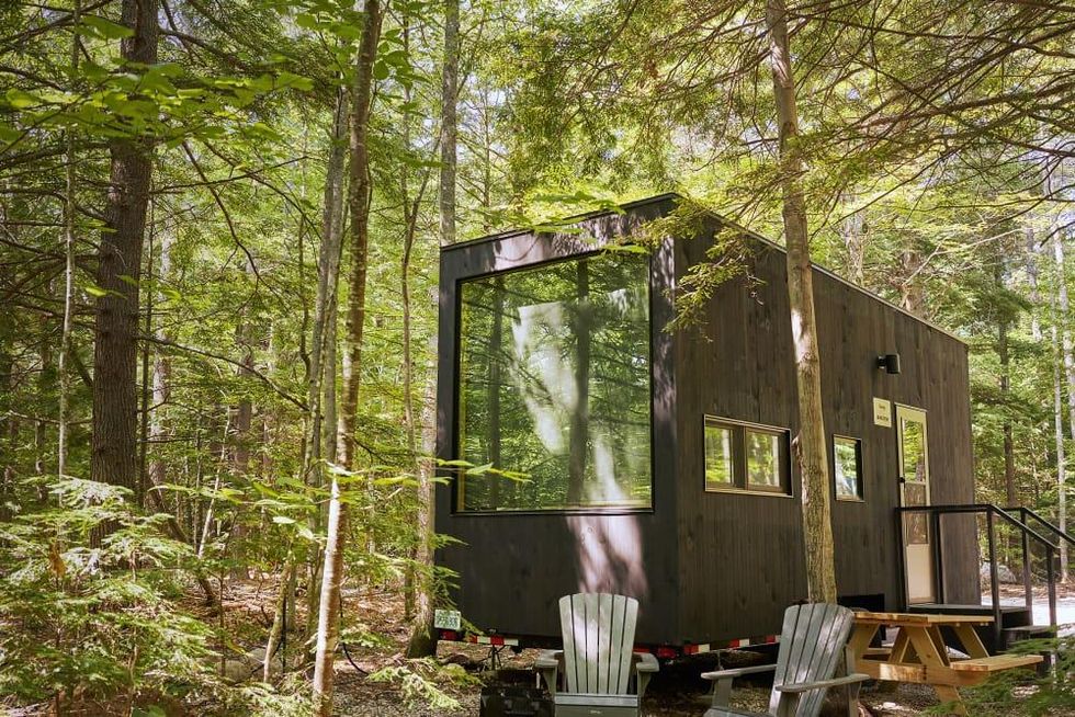 The Getaway Outpost is a "resort" of about 40 chic, black tiny homes