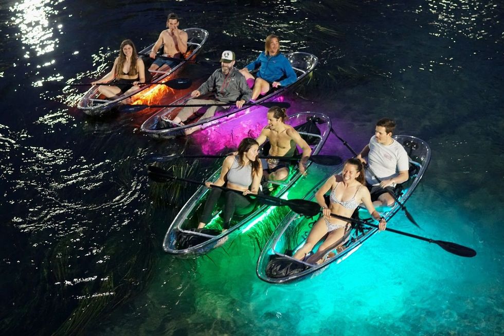 Glow kayaking in San Marcos
