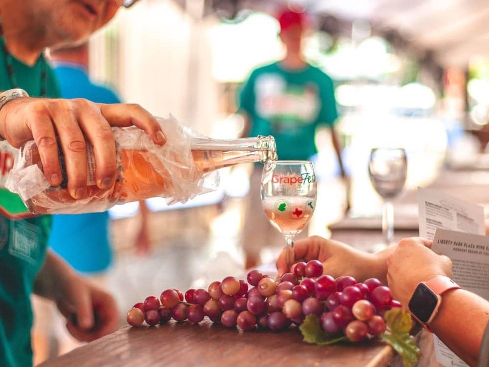 GrapeFest wine pour