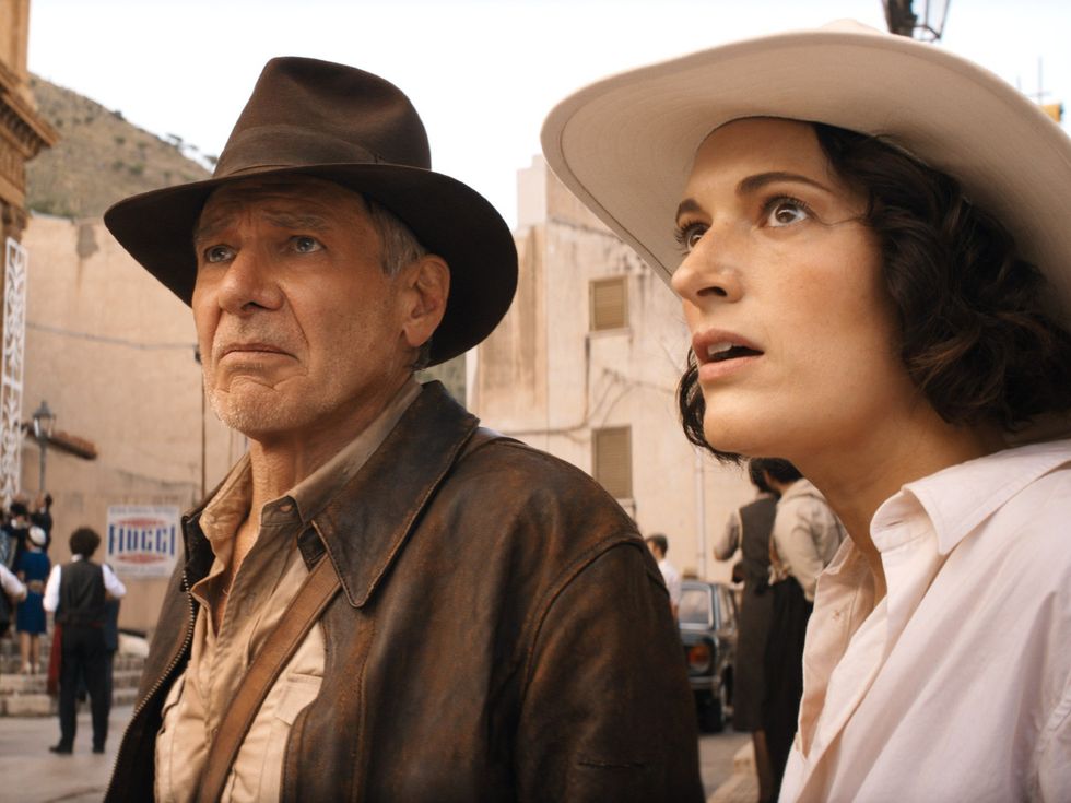 Harrison Ford and Phoebe Waller-Bridge in Indiana Jones and the Dial of Destiny