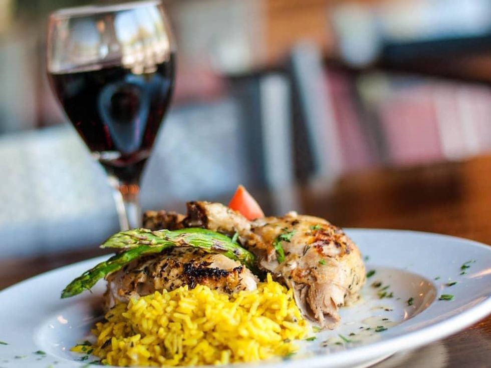 Herb chicken at Buttons in Fort Worth