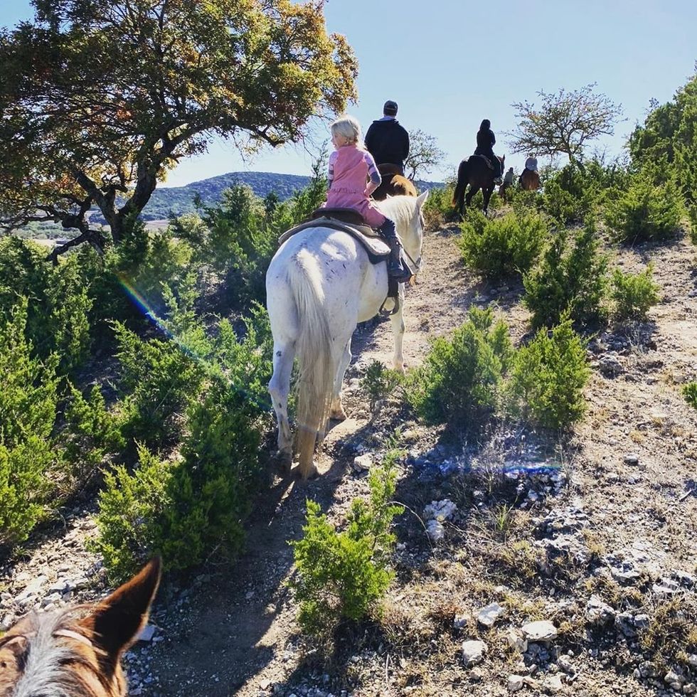 Horseback riding at Hill Country State Natural Area