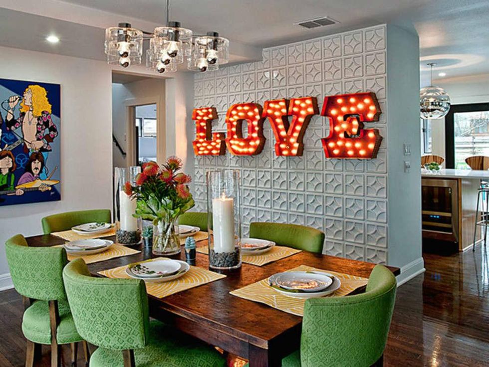 Houzz Texas style marquee sign decor