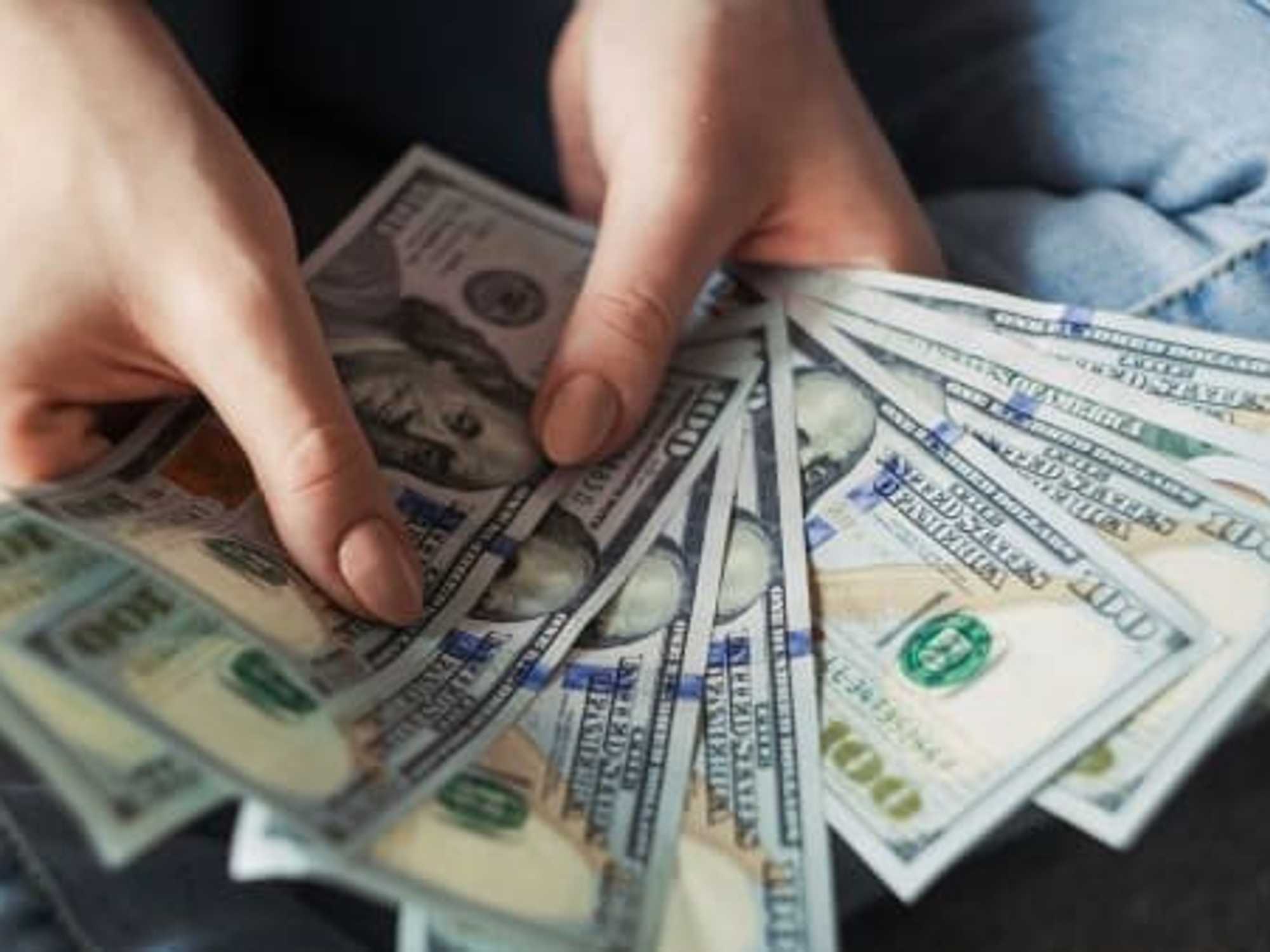 hundred dollar bills, money