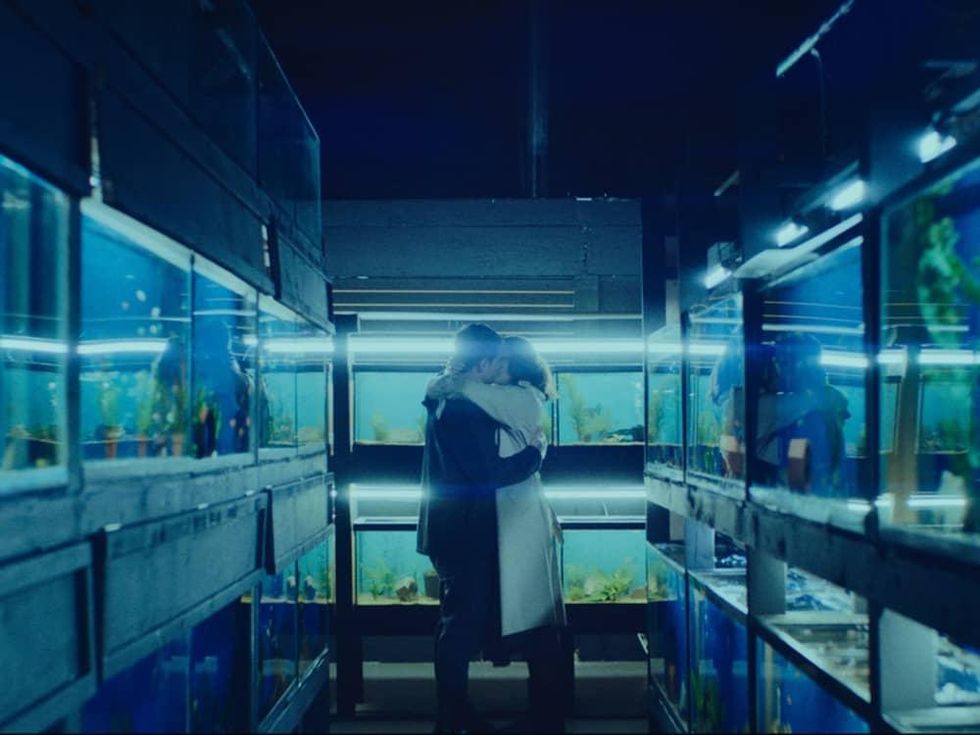 Jack O'Connell and Olivia Cooke in Little Fish