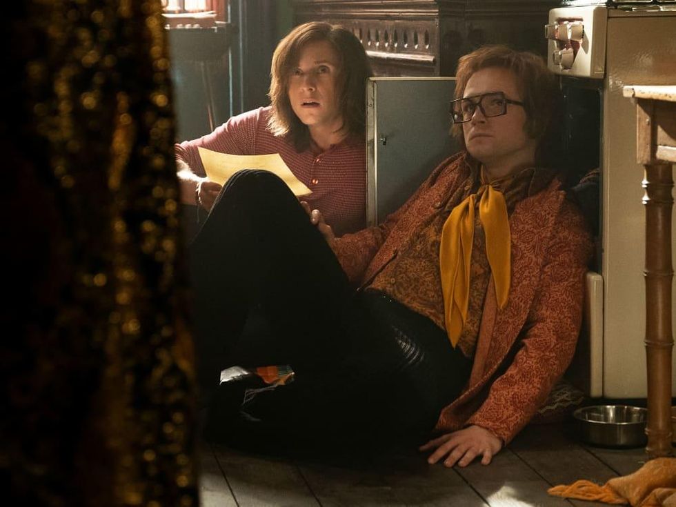 Jamie Bell and Taron Egerton in Rocketman