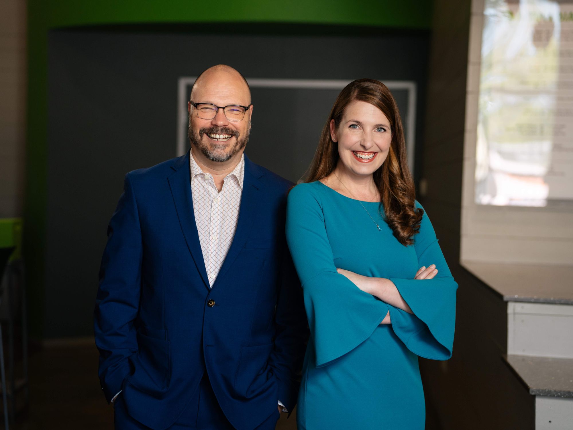 Jay Duffer and Elizabeth Kensek at Amphibian Stage