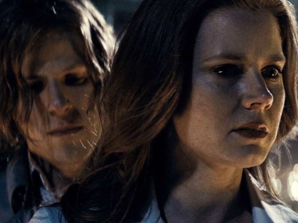 Jesse Eisenberg and Amy Adams in Batman v Superman