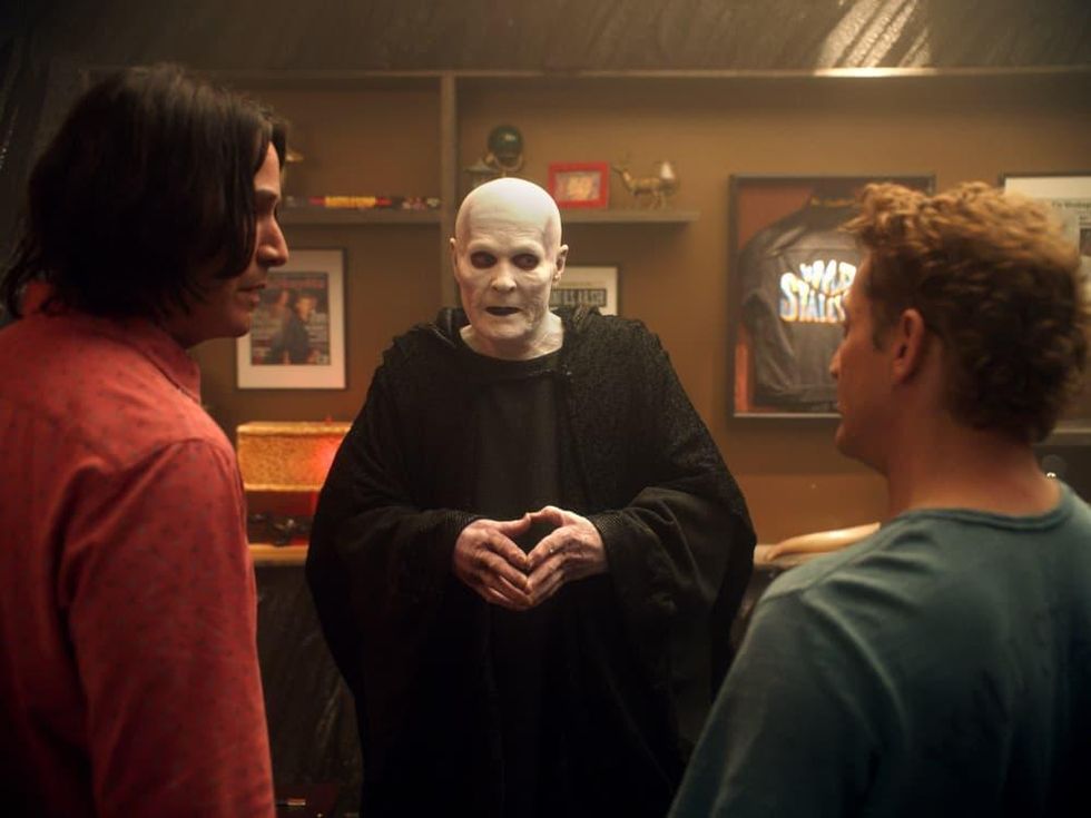 Keanu Reeves, William Sadler, and Alex Winter in Bill & Ted Face the Music