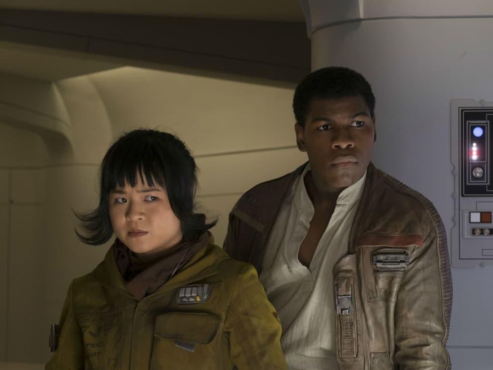 Kelly Marie Tran and John Boyega in Star Wars: The Last Jedi