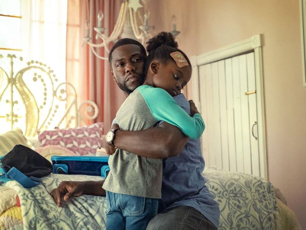 Kevin Hart and Melody Hurd in Fatherhood
