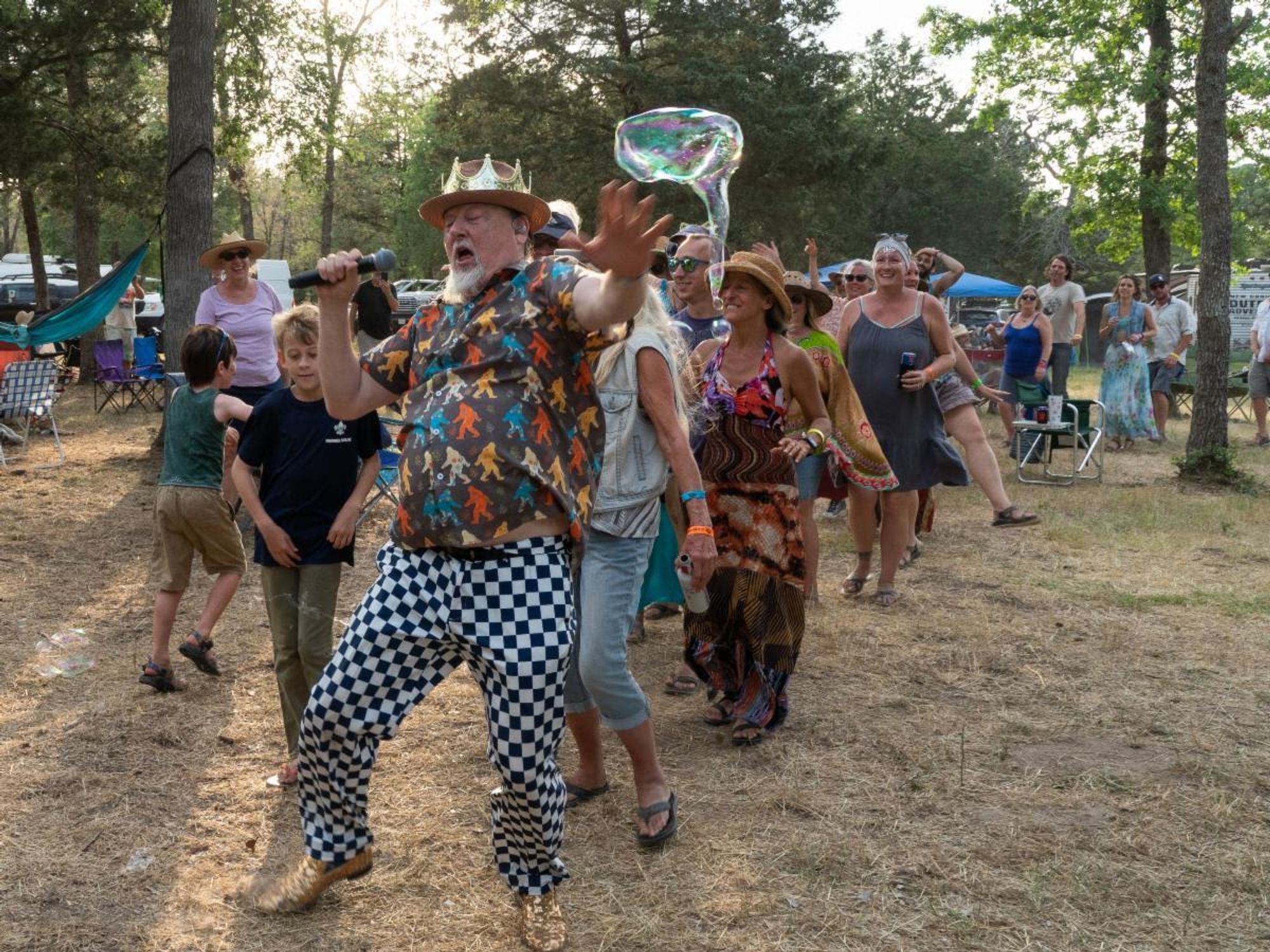 Kevin Russell of Shinyribs at Old Settler's Music Festival