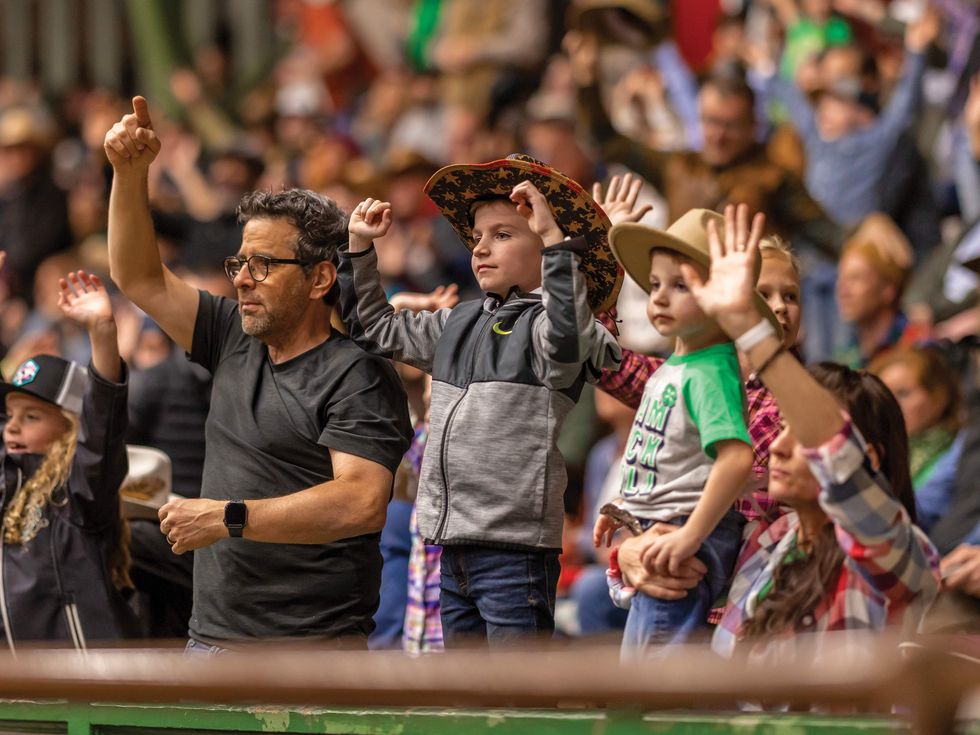Kids at the Fort Worth Rodeo