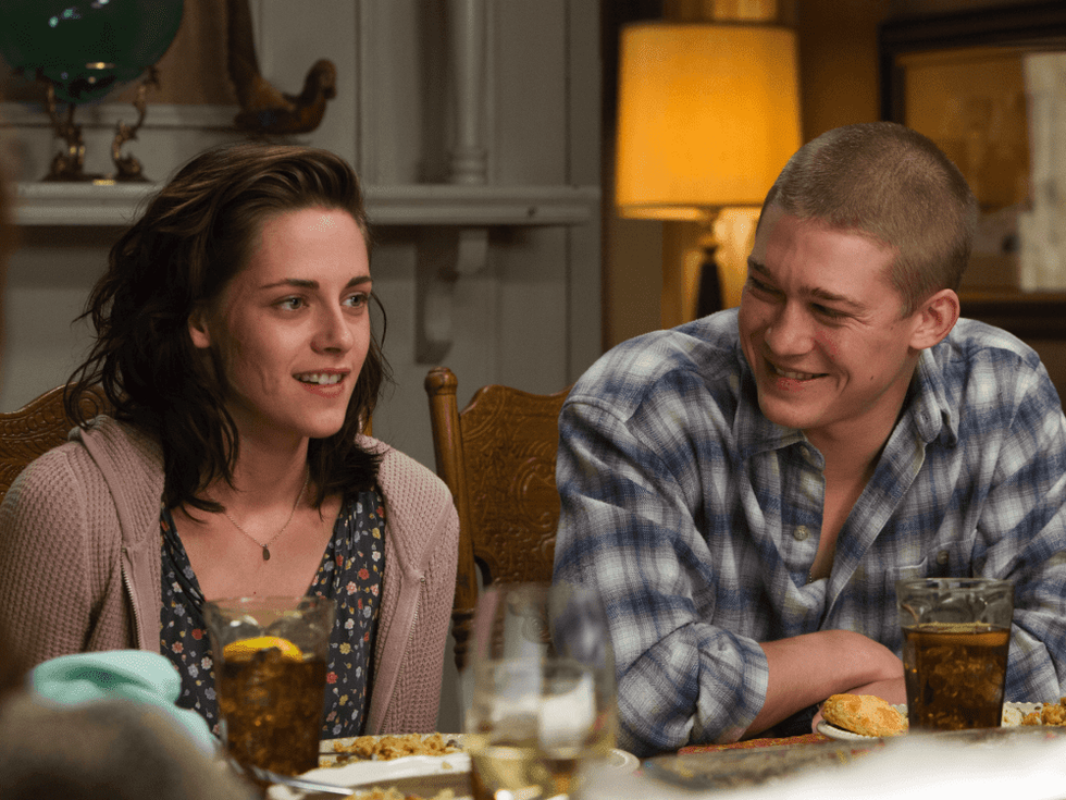Kristen Stewart and Joe Alwyn in Billy Lynn's Long Halftime Walk