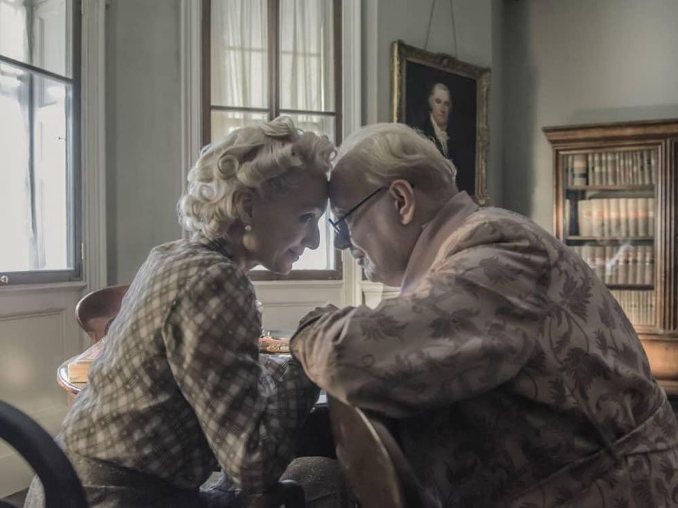 Kristin Scott Thomas and Gary Oldman in Darkest Hour