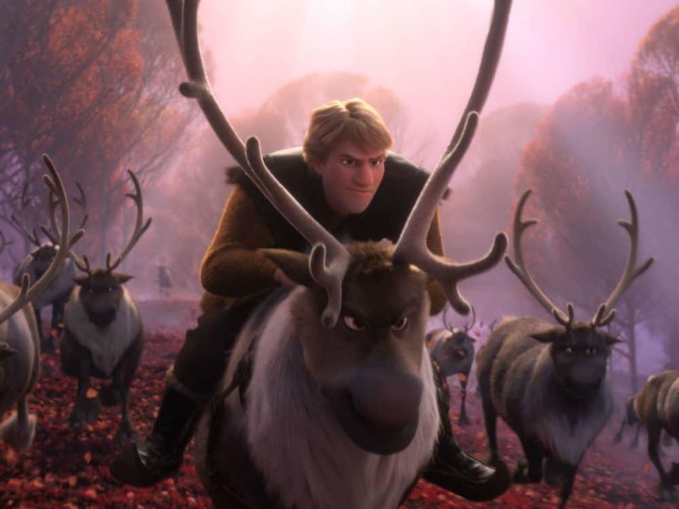Kristoff (Jonathan Groff) and Sven in Frozen II