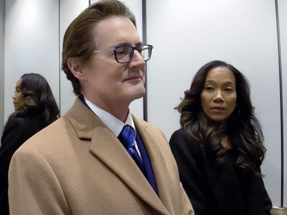 Kyle MacLachlan and Sonja Sohn in High Flying Bird