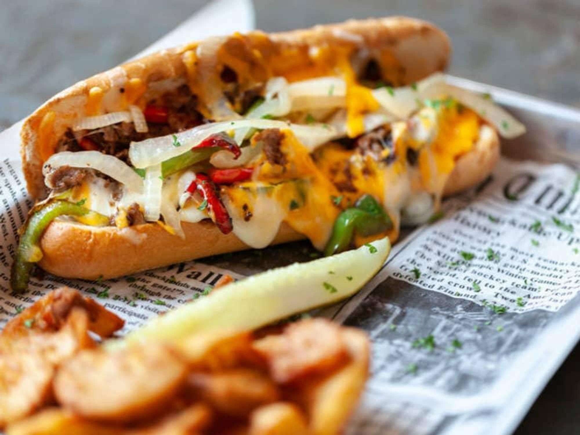 Lambeau's Philly cheesesteak