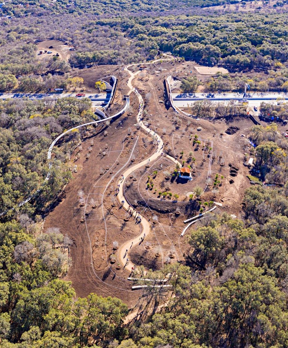Land bridge construction San Antonio