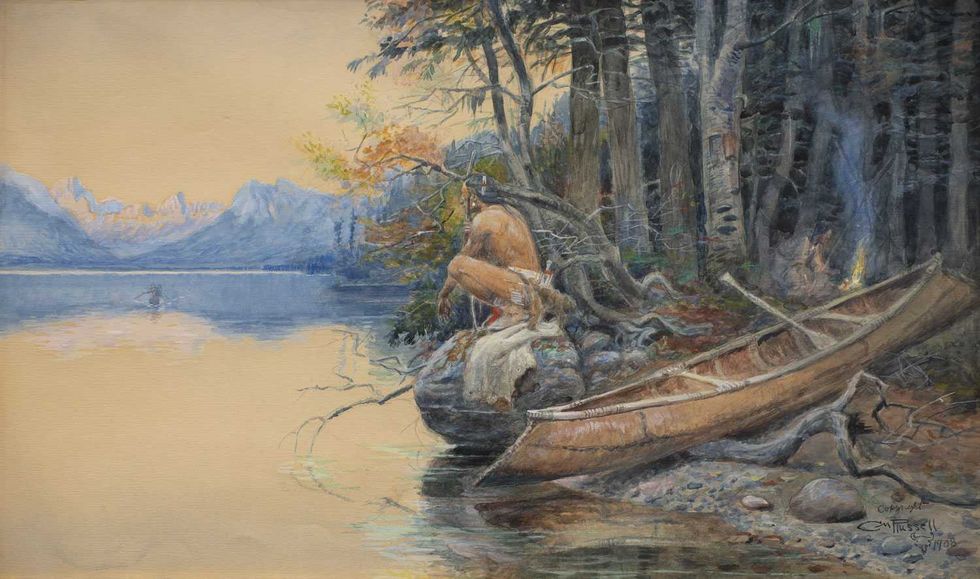 Land of the Kootenai, Charles Russell