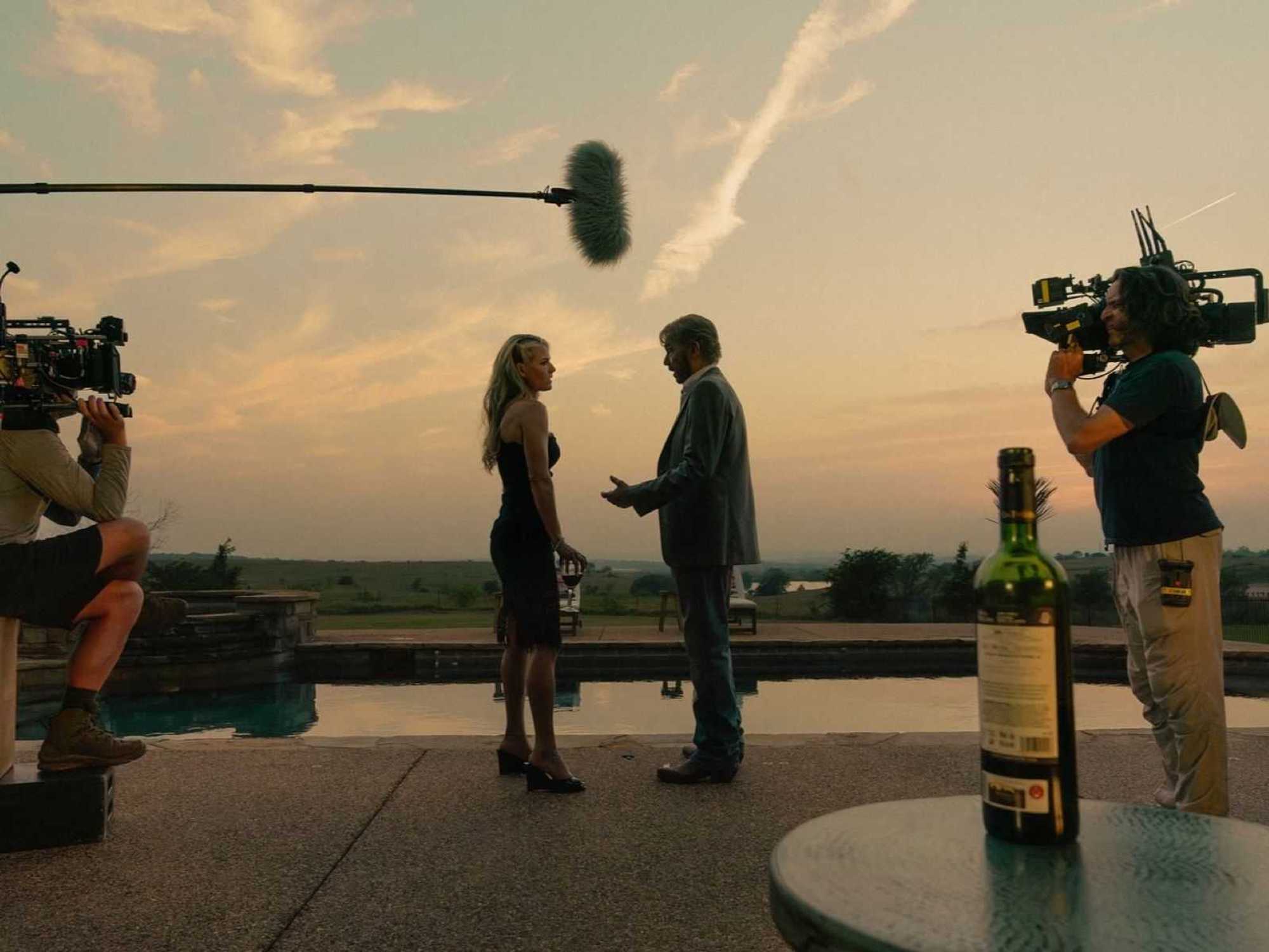 Landman filming Fort Worth