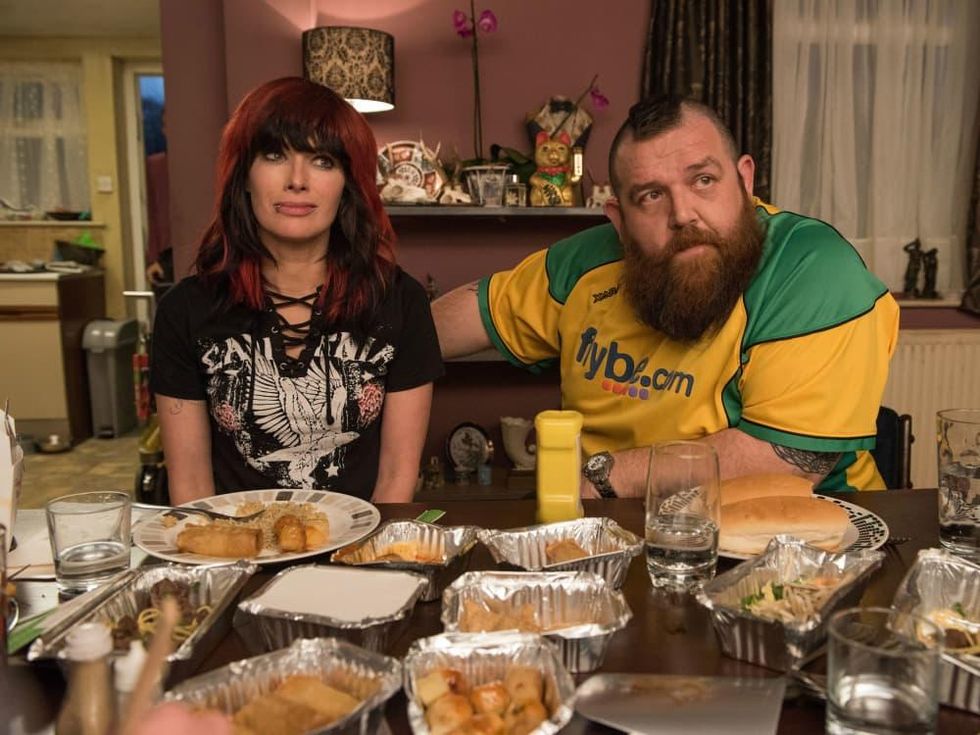 Lena Headey and Nick Frost in Fighting with My Family