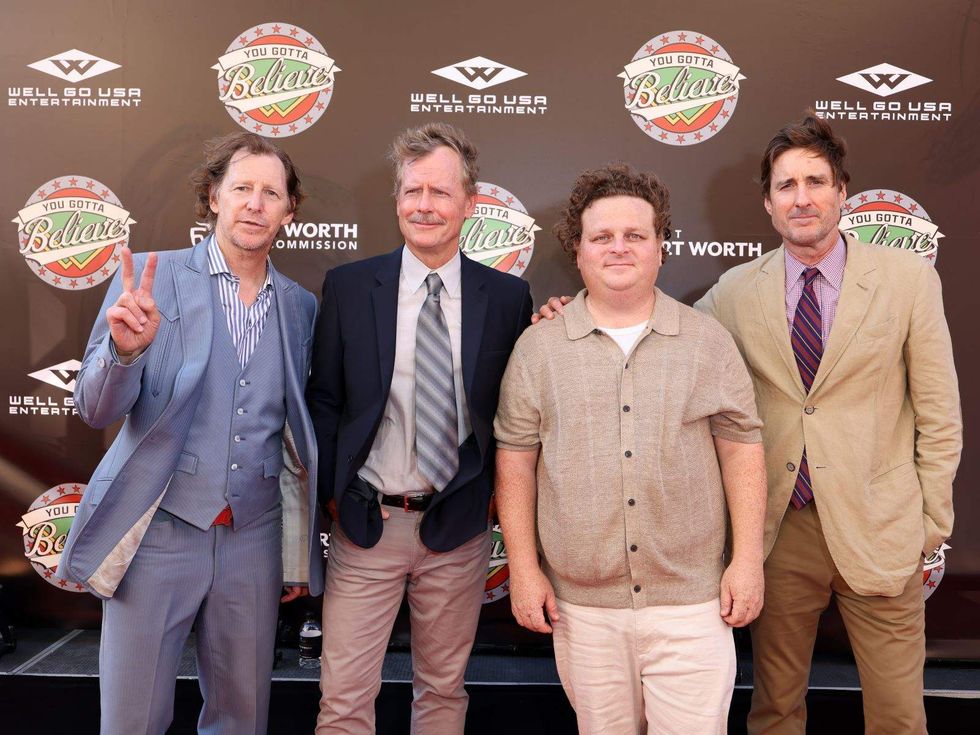 Lew Temple, Greg Kinnear, Patrick Renna, and Luke Wilson, You Gotta Believe world premiere Fort Worth