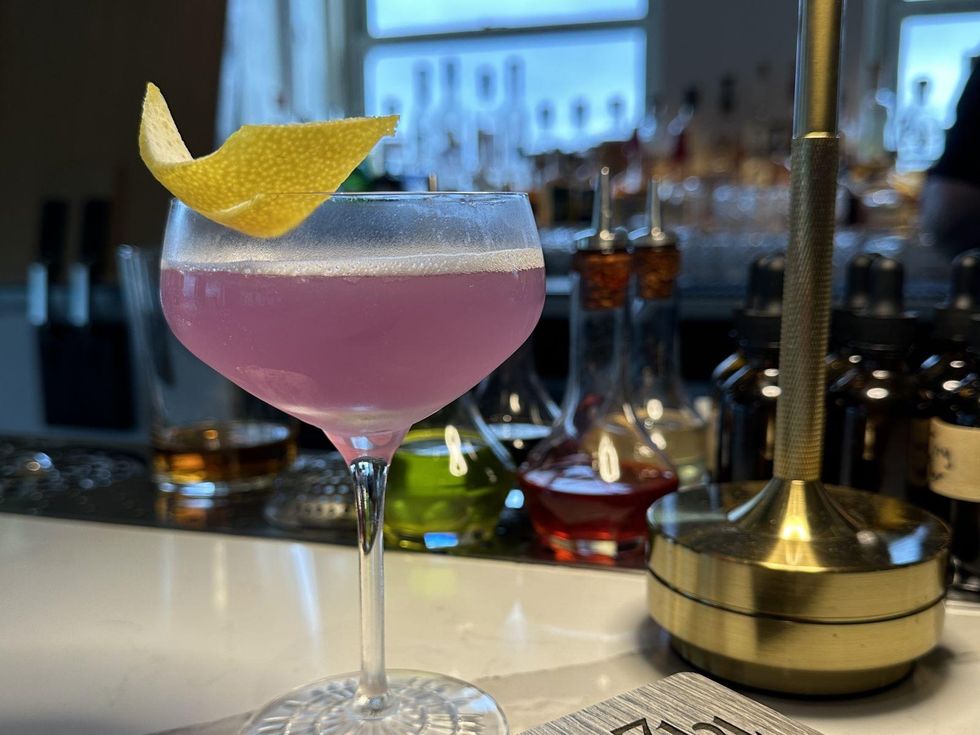 Lilac Lover cocktail, Refinery 714