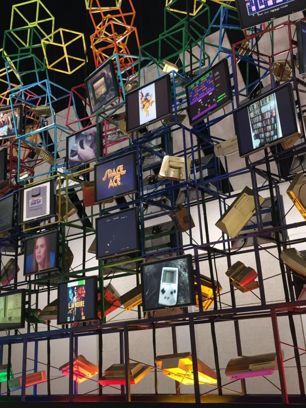 Lobby display at National Videogame Museum