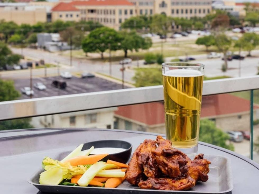 Lot 12 Hyatt TCU rooftop bar