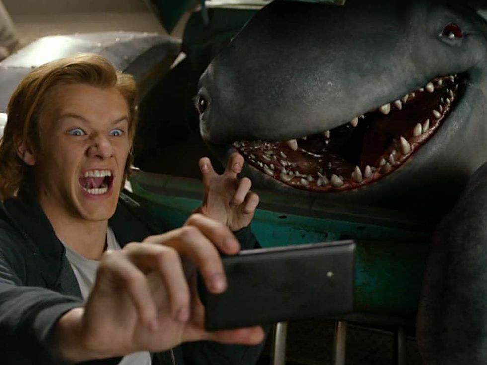 Lucas Till and Creach in Monster Trucks