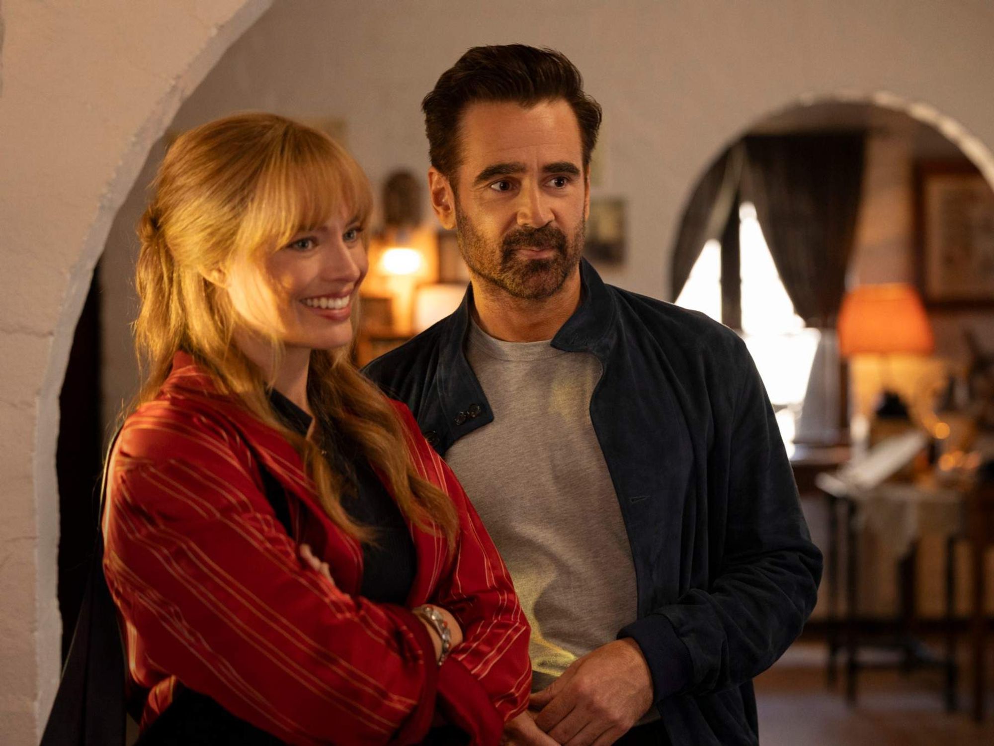 Margot Robbie and Colin Farrell in A Big Bold Beautiful Journey