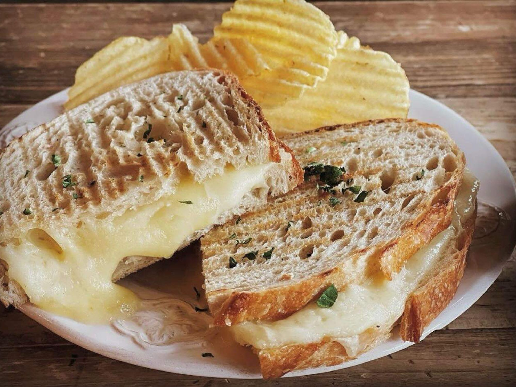 Mason & Dixie grilled cheese sandwich