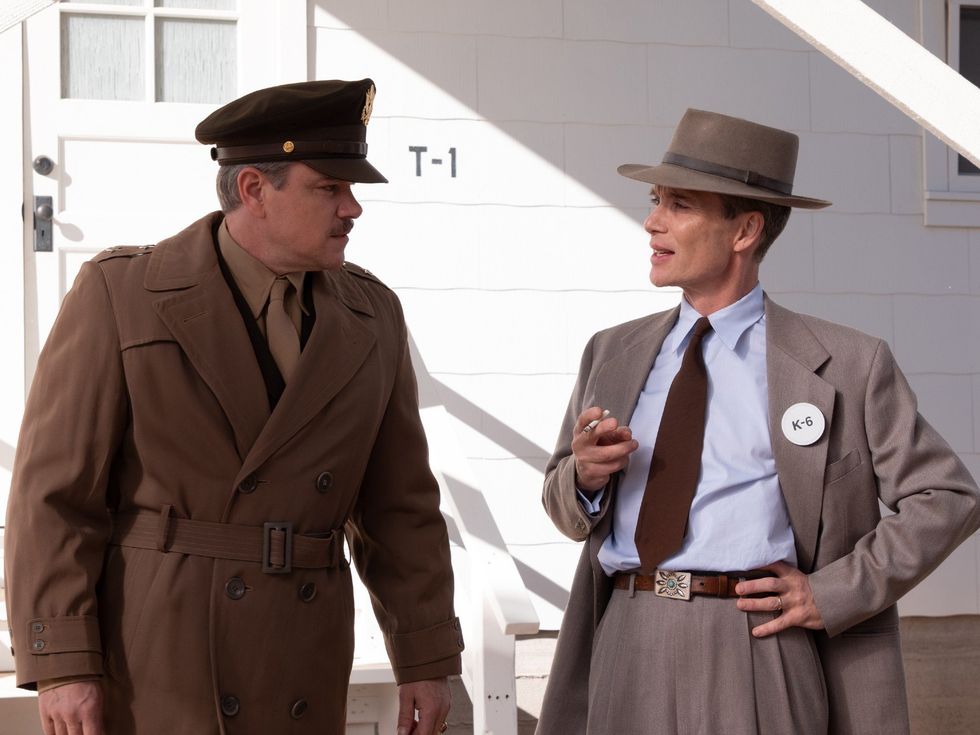 Matt Damon and Cillian Murphy in Oppenheimer
