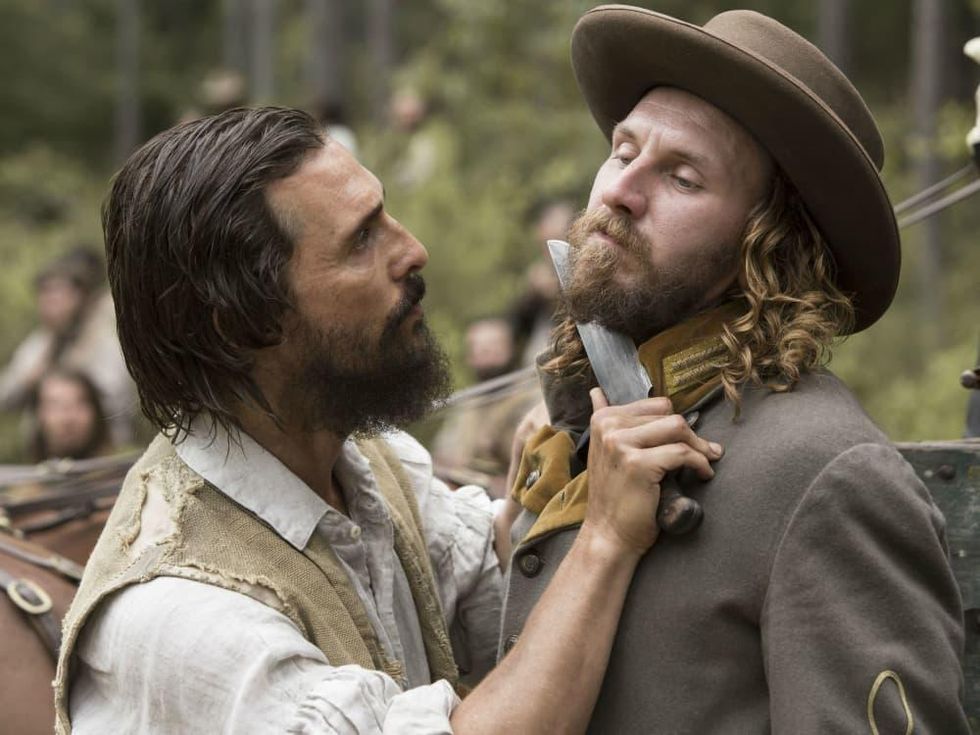 Matthew McConaughey and Bill Tangradi in Free State of Jones