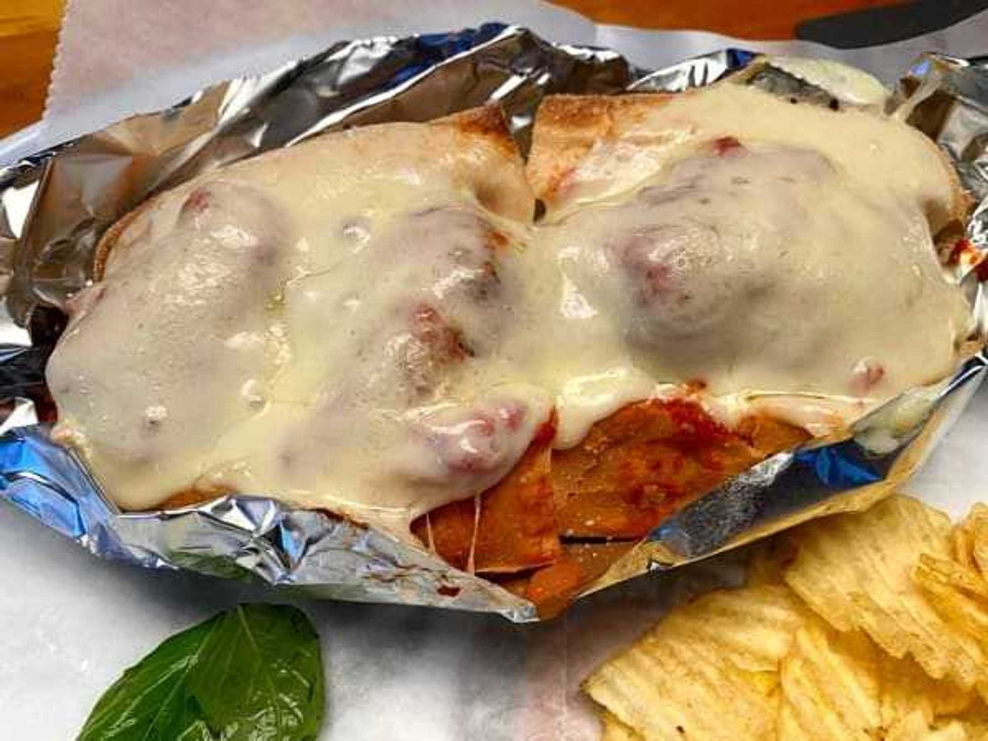 Meatball sub Woody's Tavern