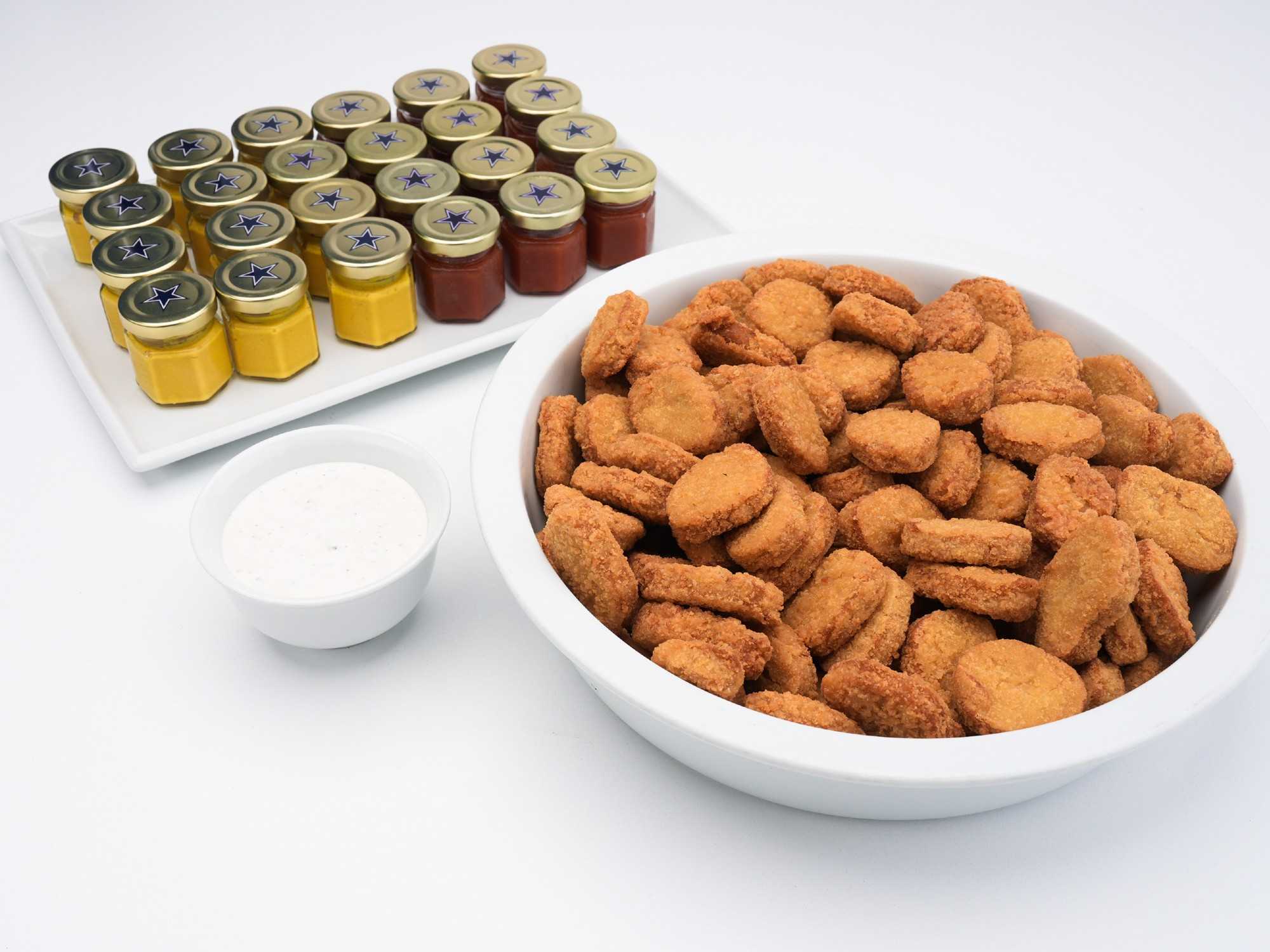 Meatless chicken nuggets at AT&T Stadium for Dallas Cowboys