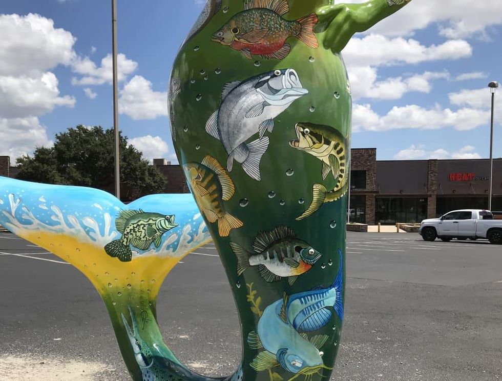 Mermaid March sculpture "Fish of San Marcos"