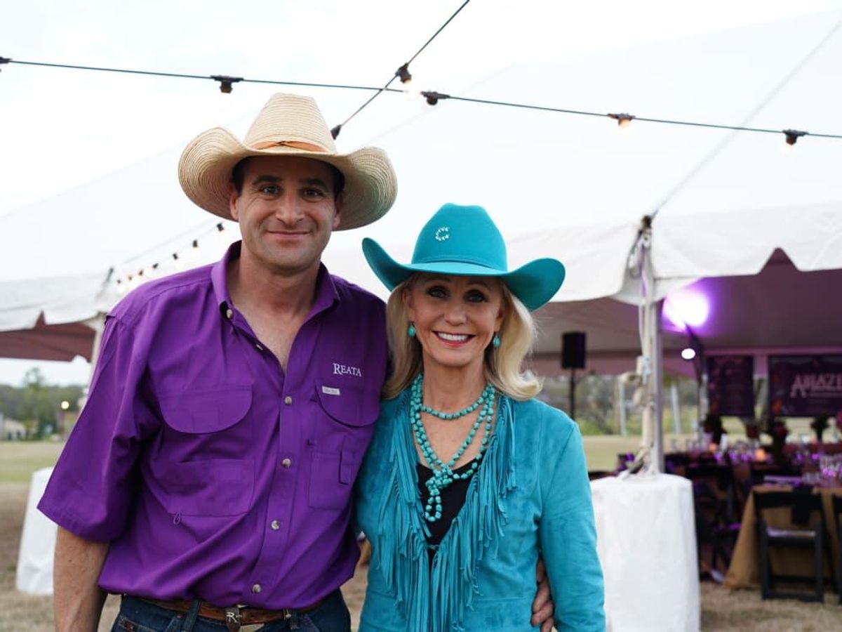 Mike Micallef and Pam Minick at Ablaze in 2019. - CultureMap Fort Worth