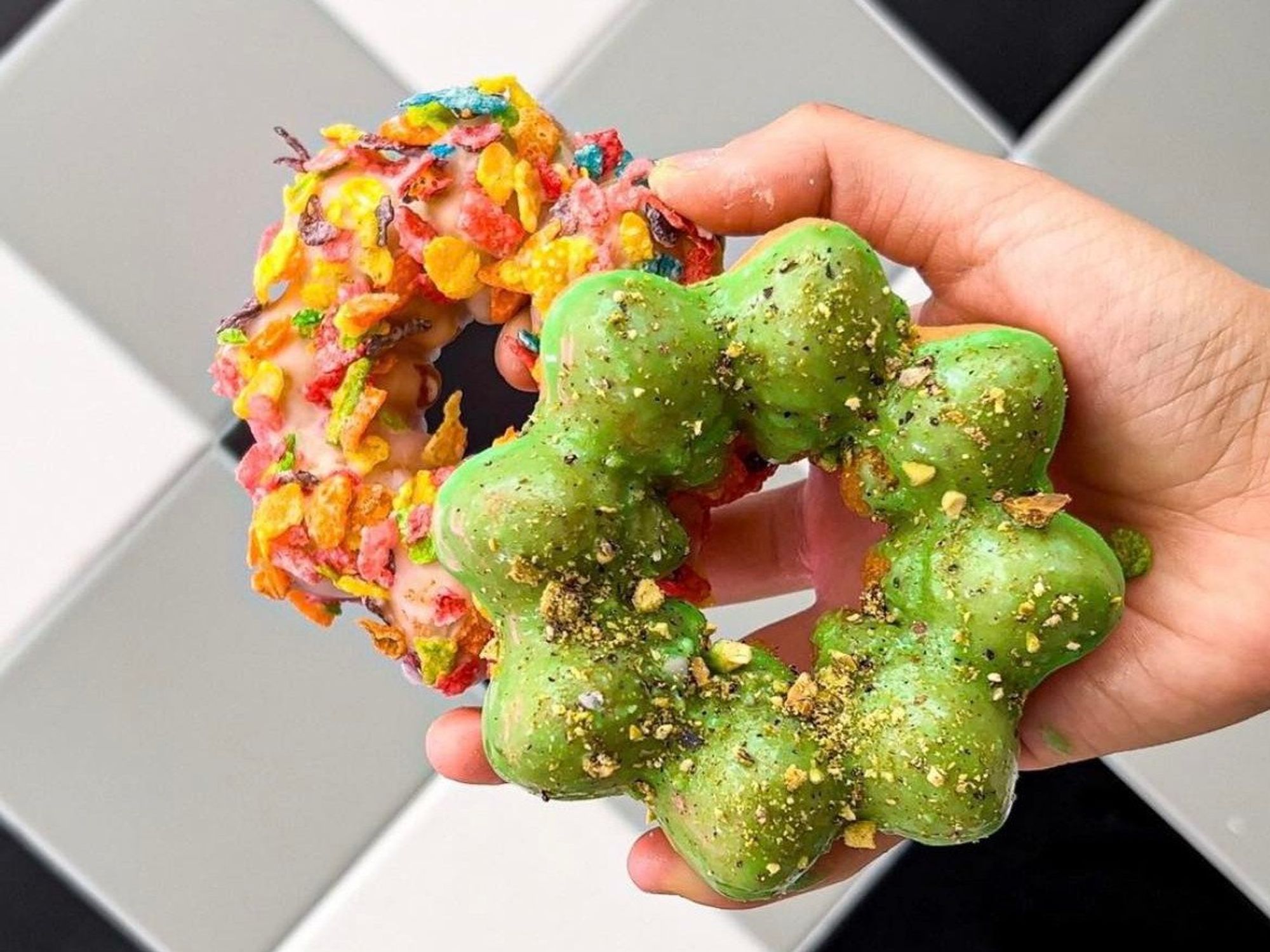 mochi doughnuts devil and angel